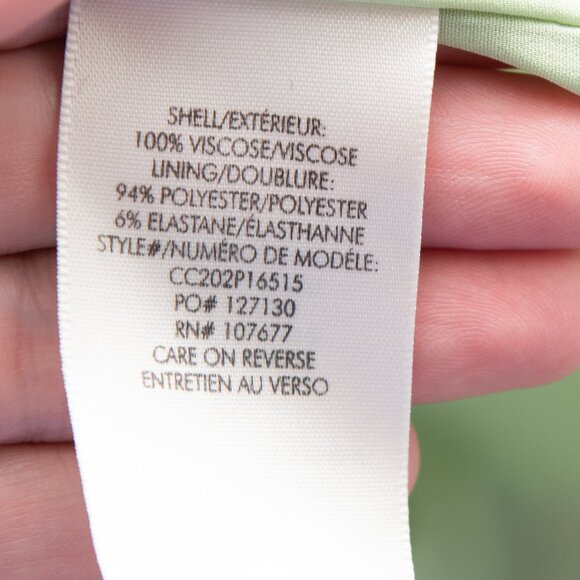 Alice & Olivia Haveri Dress Scarf Print Mini Kimono Multicolor Sage Green Sz 10 - Picture 5 of 6